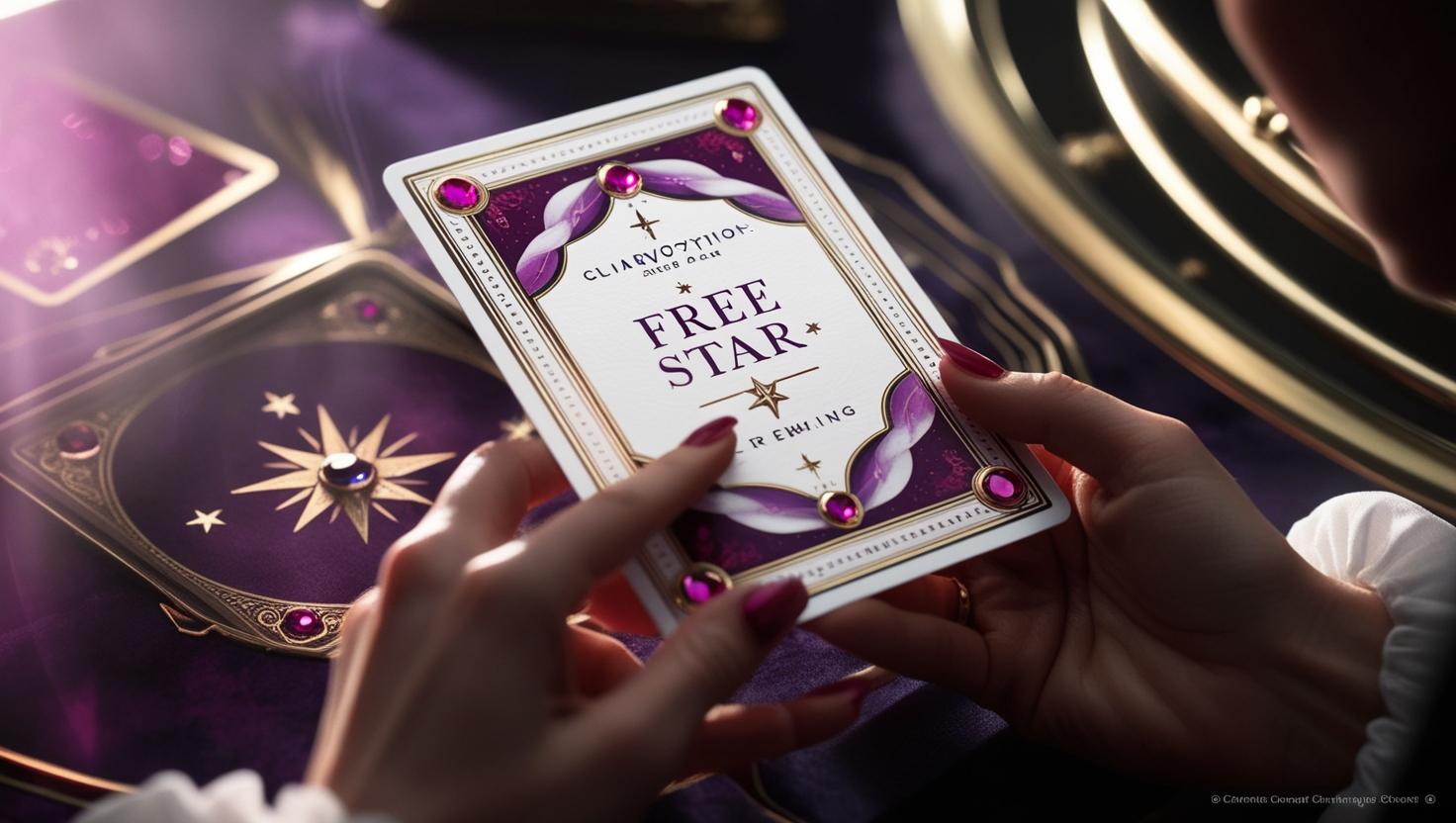 10 Minuten Gratis Kartenlegen Angebot Logo Stern