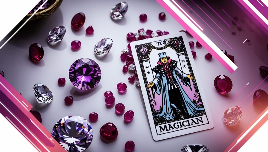 Tarotkarte Der Magier (1) aufrecht Bedeutung Manifestation Willenskraft.