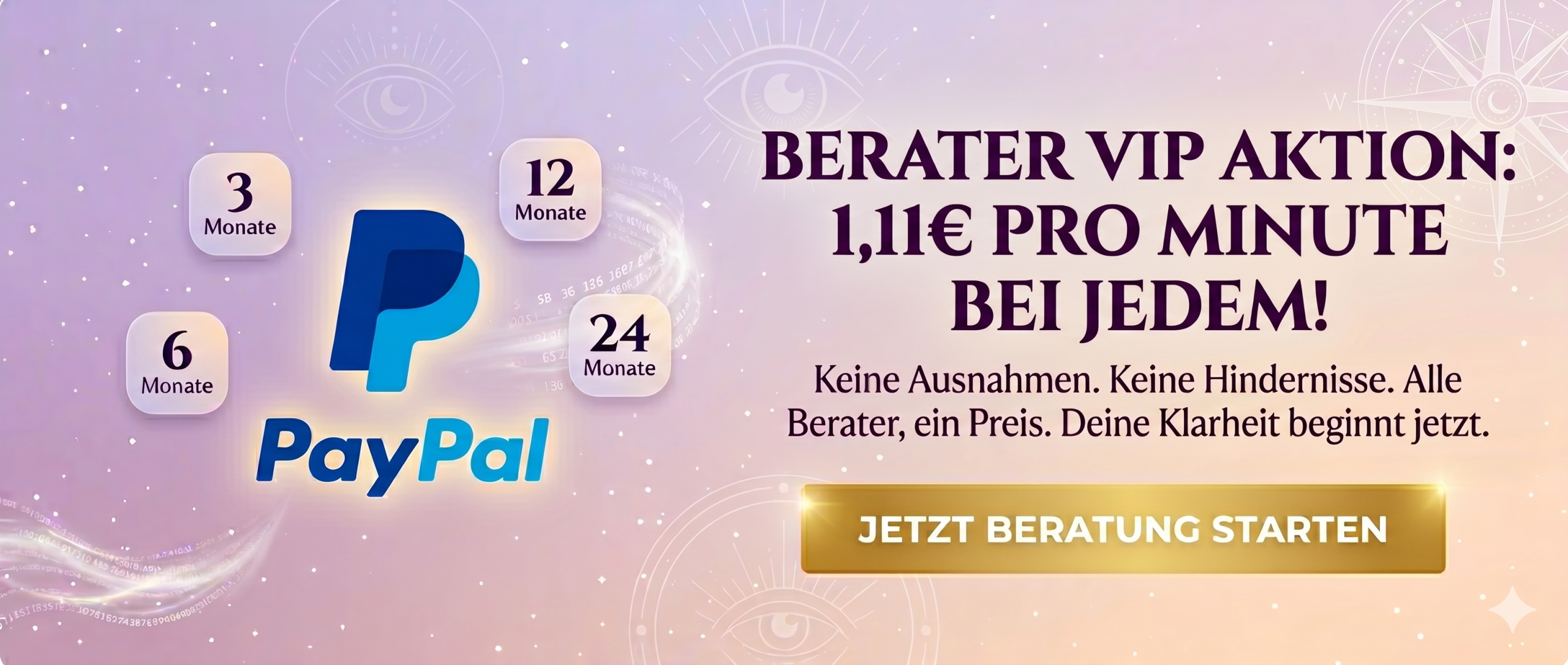 1,11 € Aktion Kartenlegen Gratis Gespräch